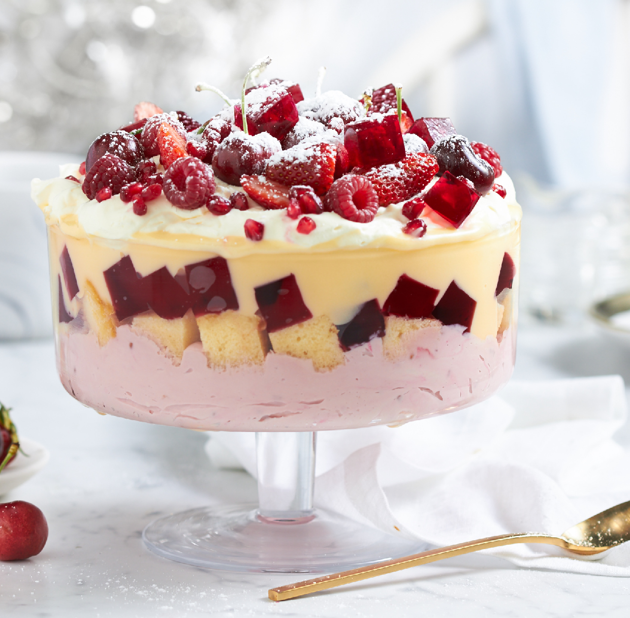 Easter Recipe: Cherry Berry Cheesecake Trifle